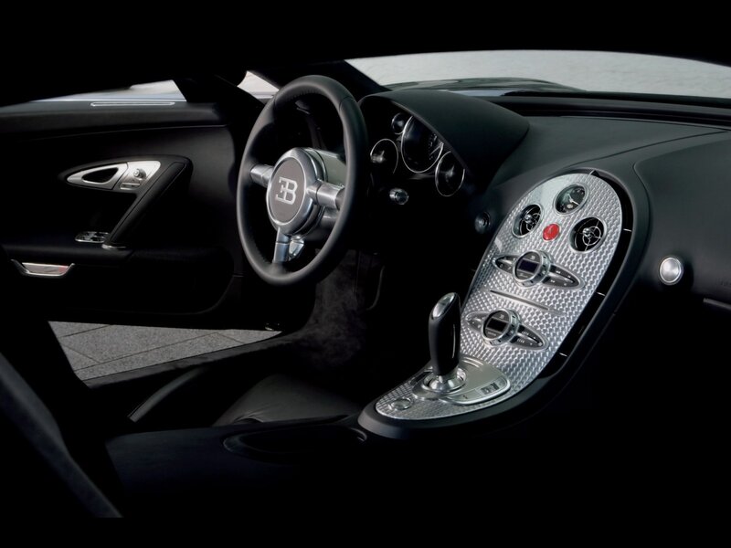 Bugatti Car Interior — Black, Sleek