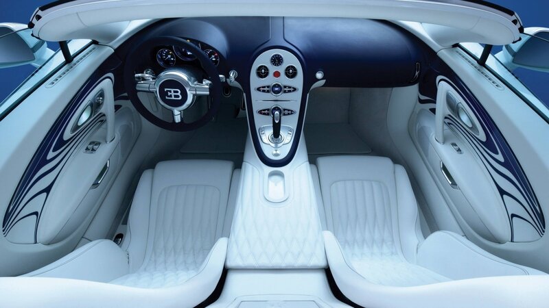 Bugatti Car Interior — White