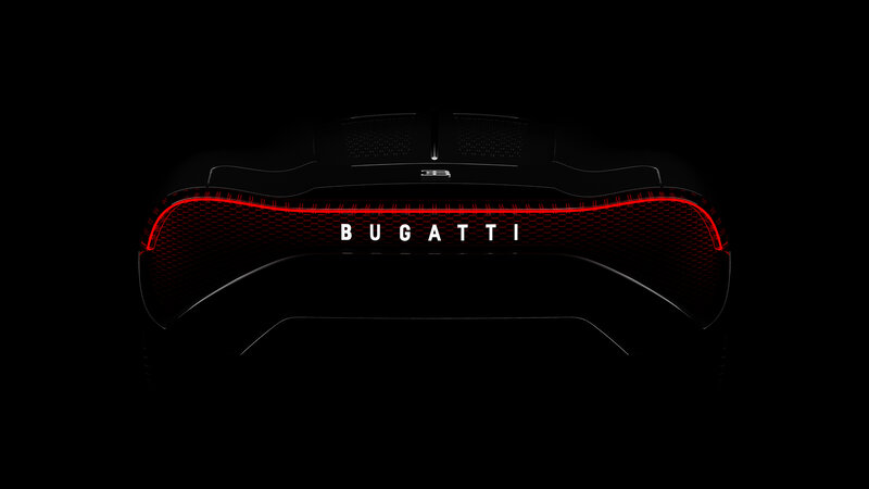 Bugatti Car Rear — Black