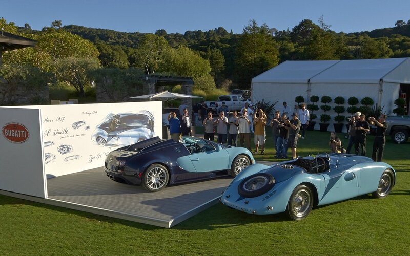 Bugatti Cars on Display — Blue