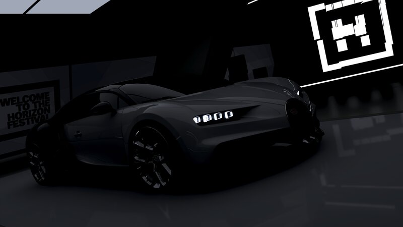 Bugatti Chiron Car — Black, Dark
