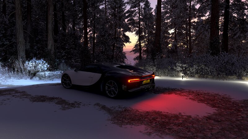 Bugatti Chiron in Snow