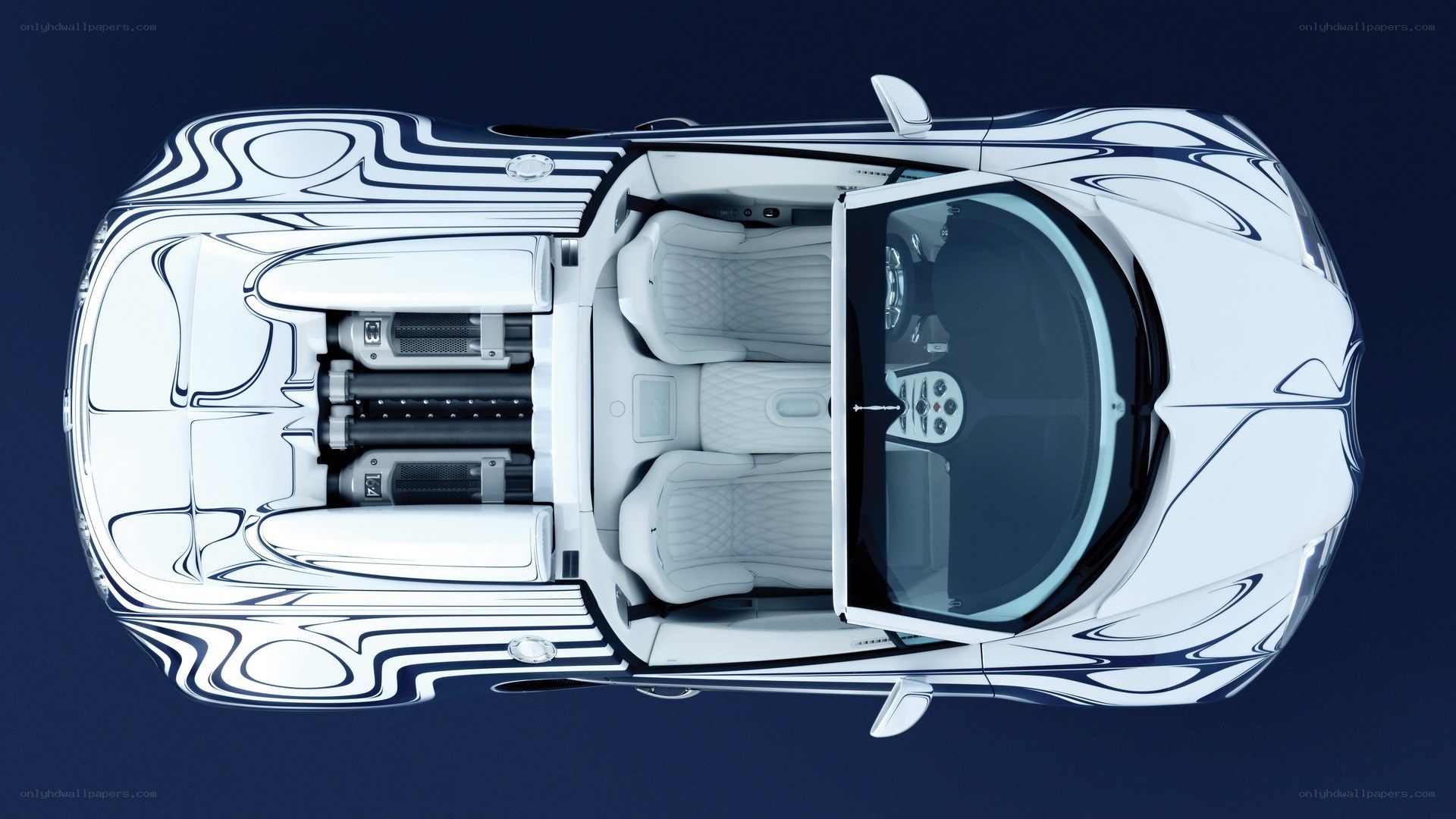 Bugatti Chiron interior view