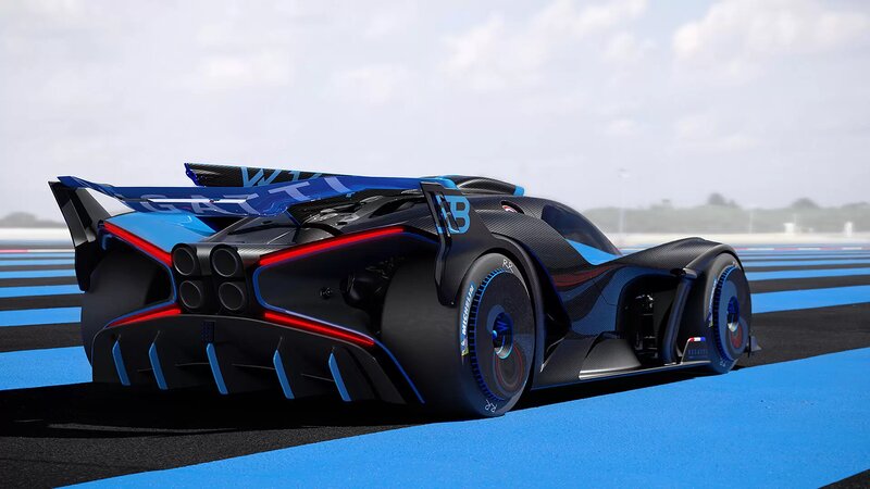Bugatti Concept Car — Black, Dynamic
