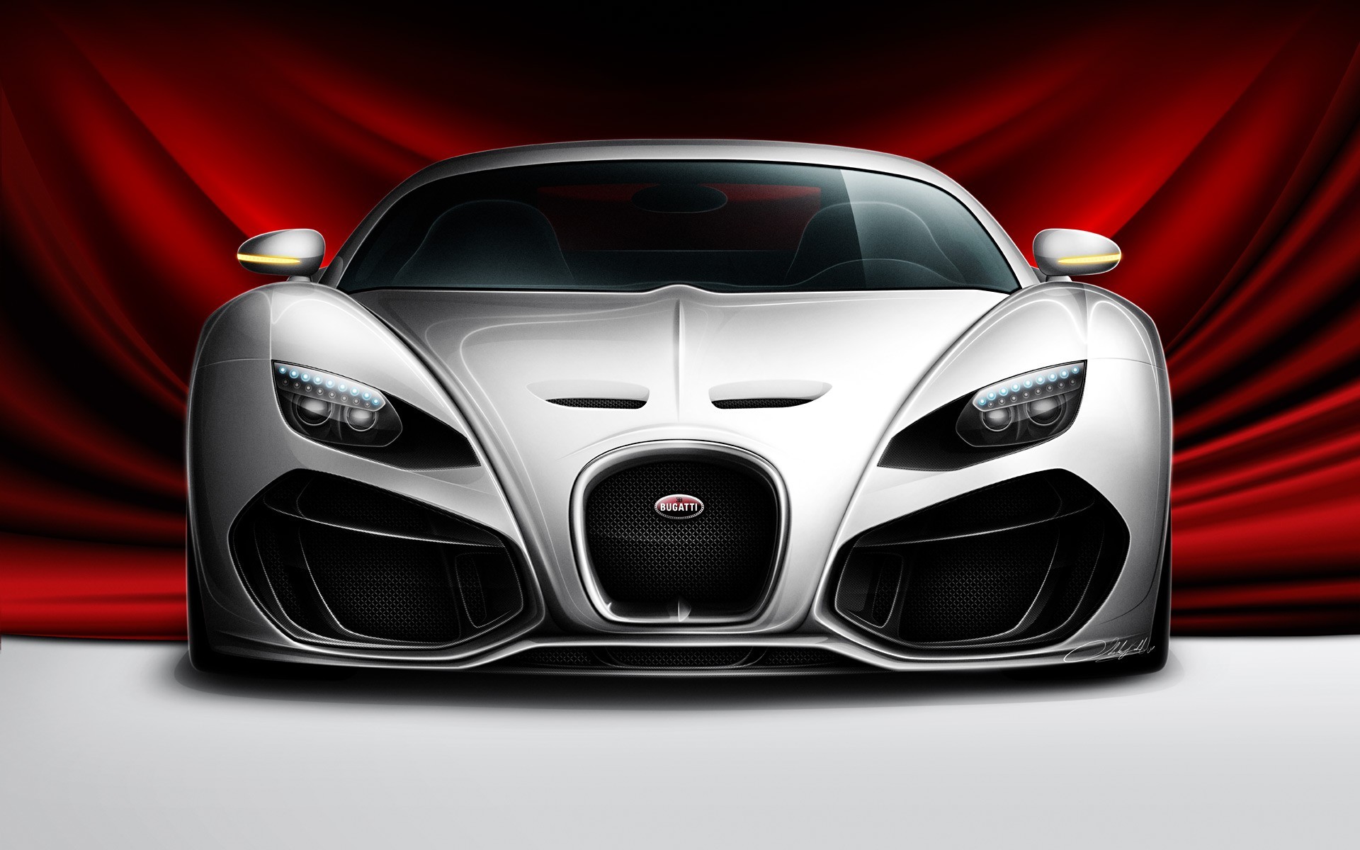 Bugatti concept car front view