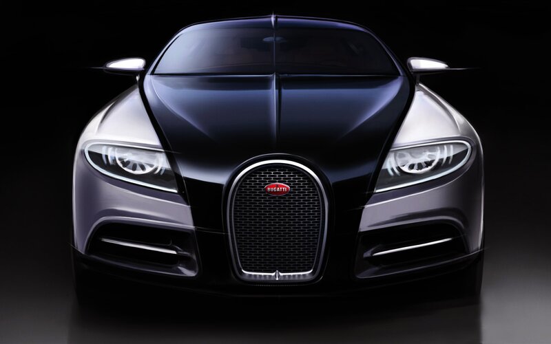 Bugatti concept car front view