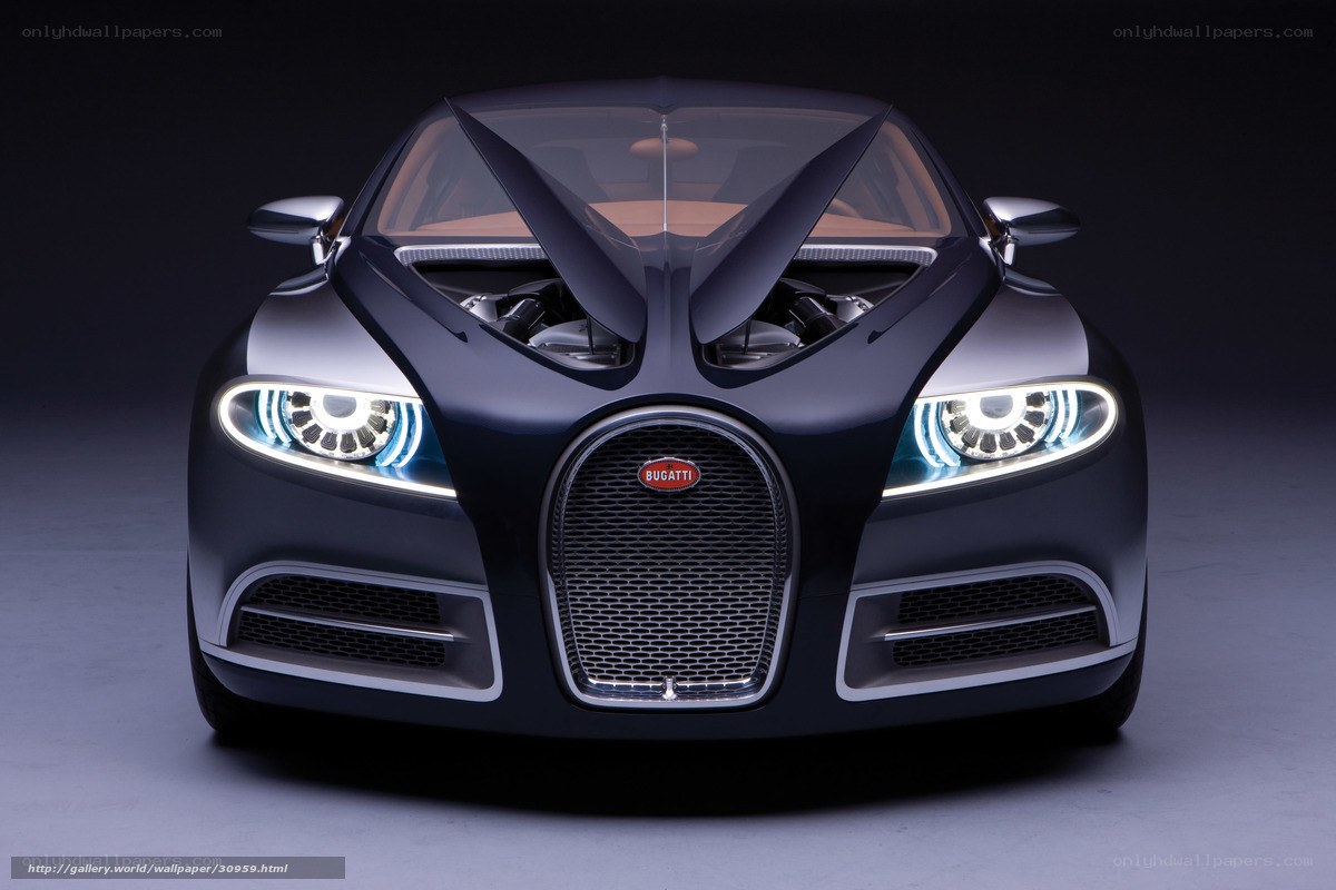 Bugatti concept car front view