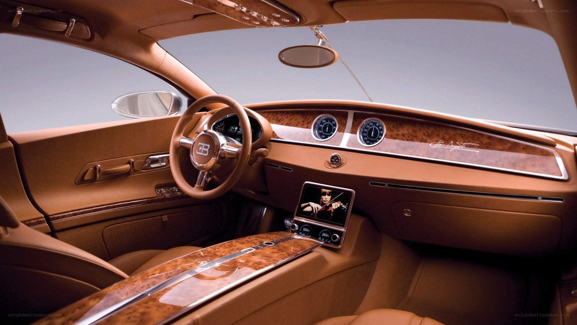 Bugatti concept car interior
