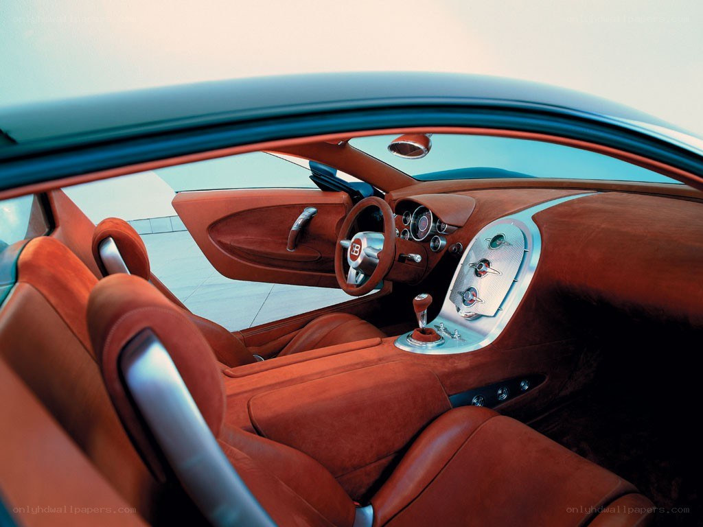 Bugatti concept car interior