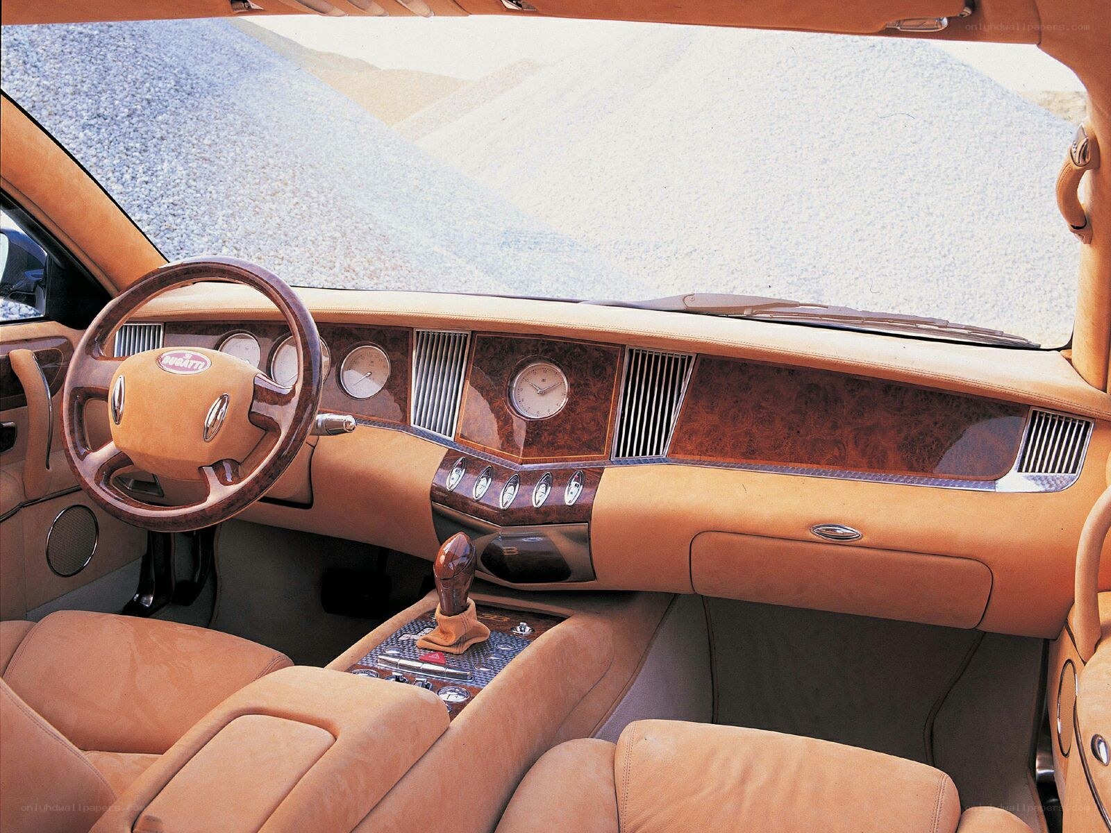 Bugatti concept car interior