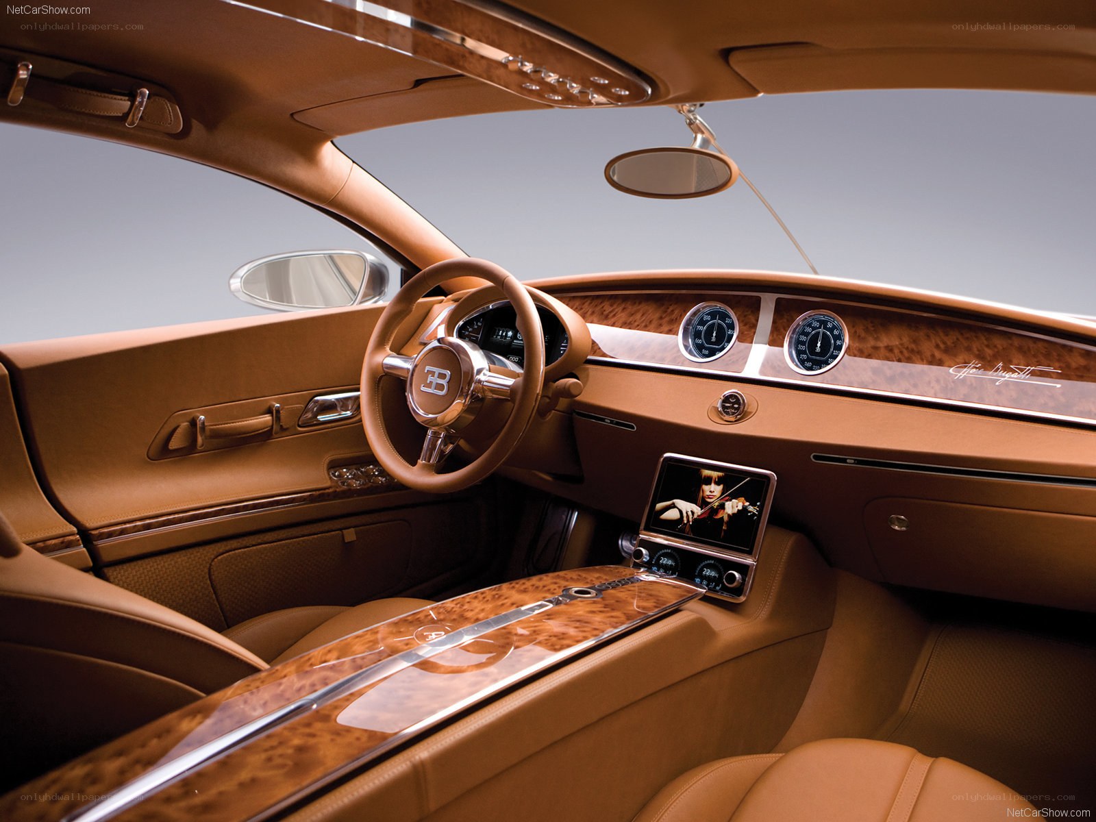 Bugatti concept car interior
