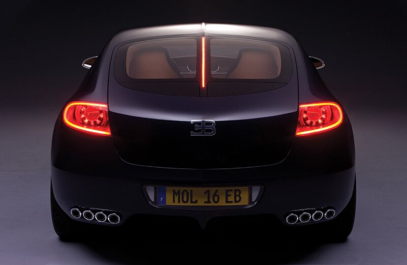 Bugatti concept car rear view