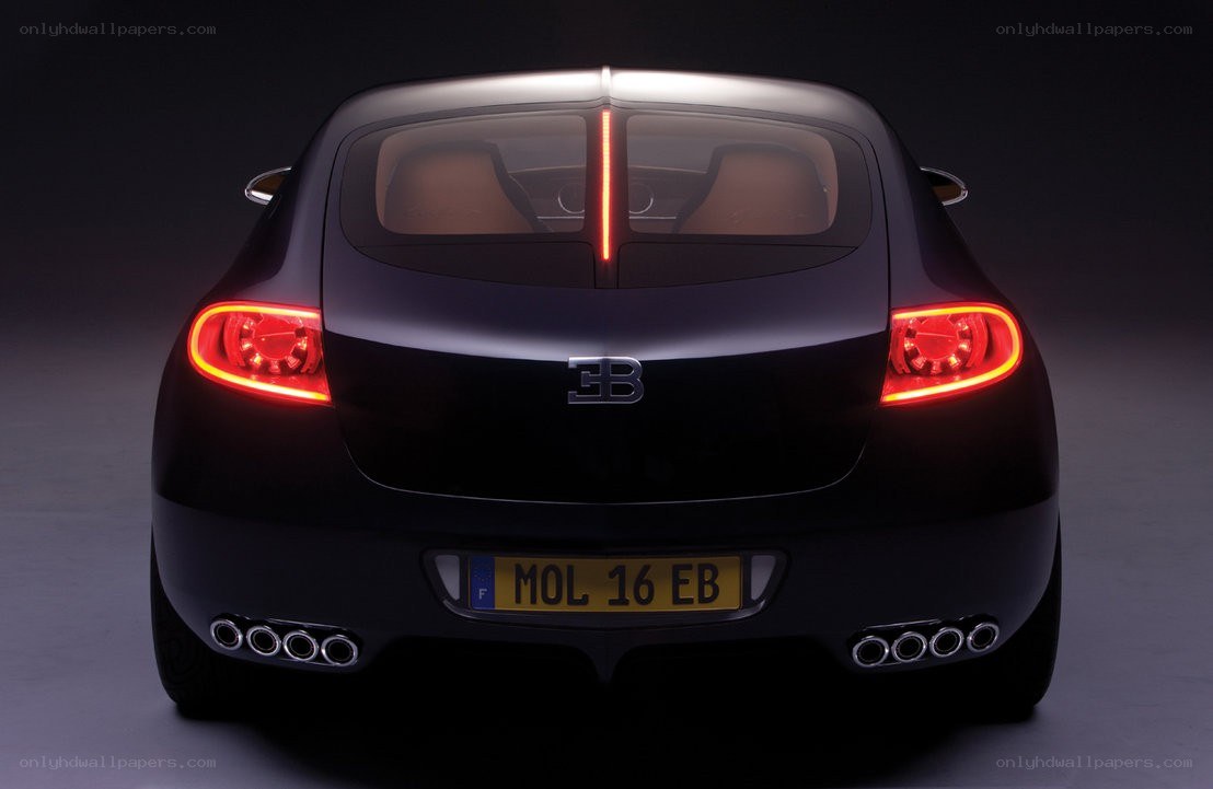 Bugatti concept car rear view