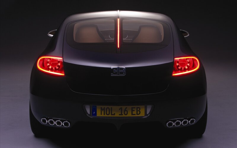 Bugatti concept car rear view