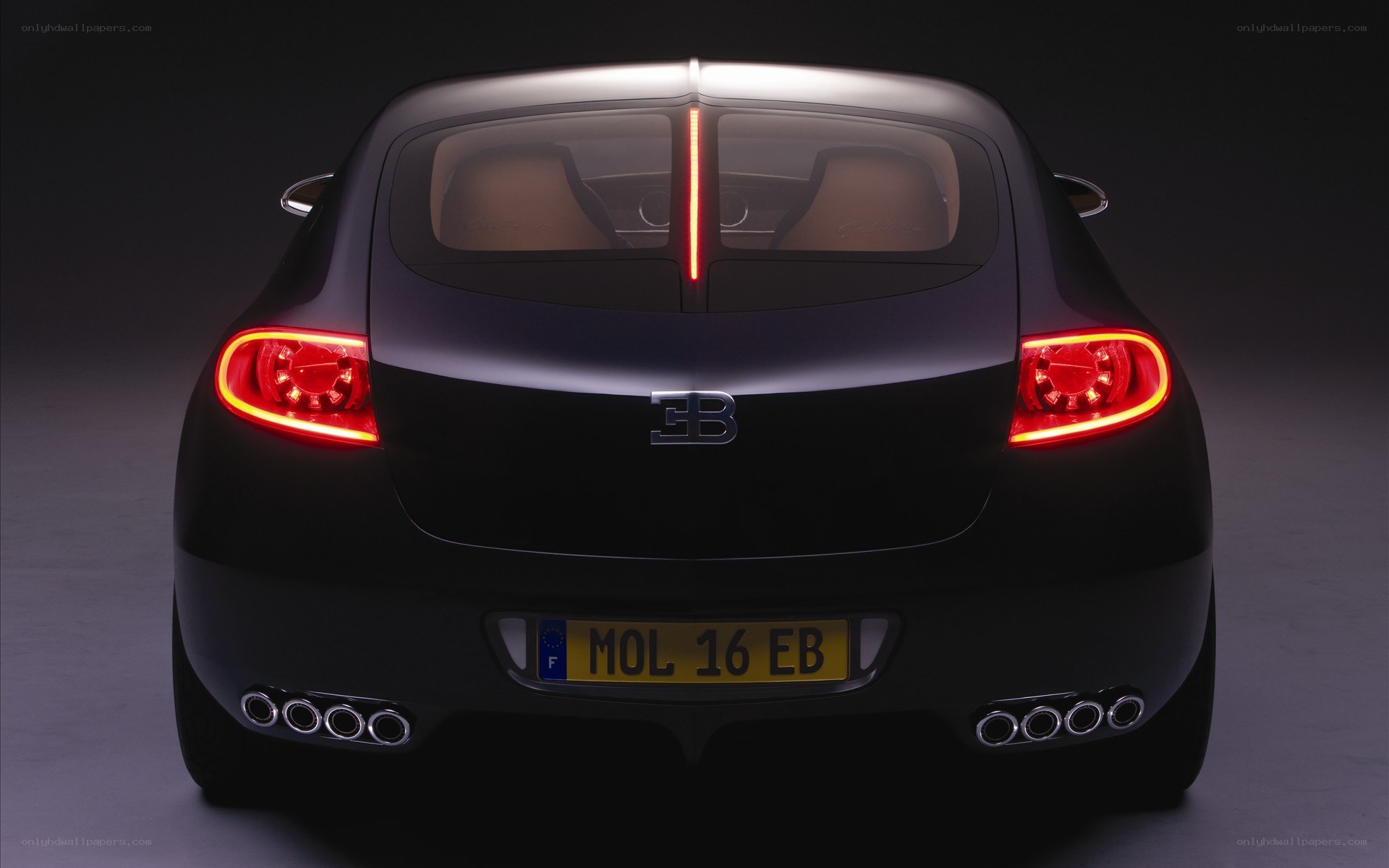 Bugatti concept car rear view
