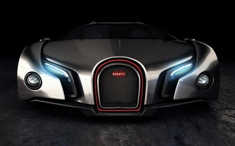 Bugatti Concept Car — Silver