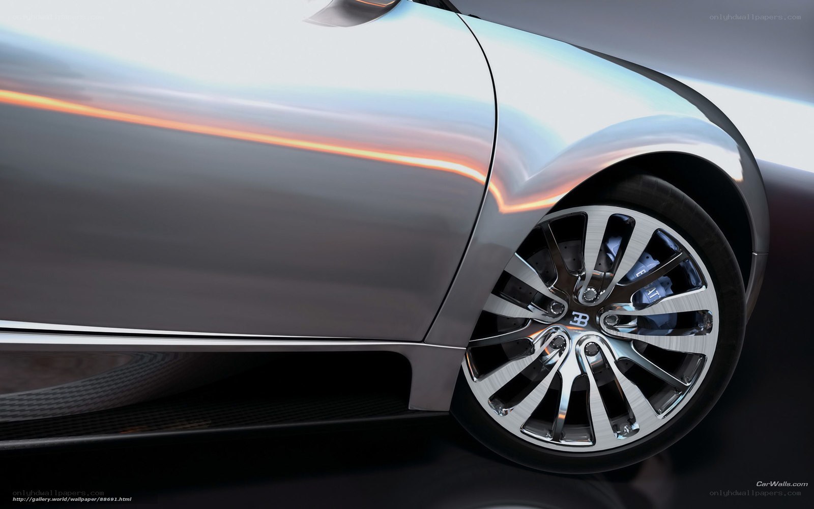 Bugatti concept car wheel