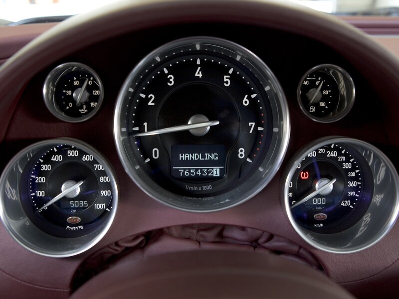 Bugatti Dashboard — Black, Neutral, Photograph