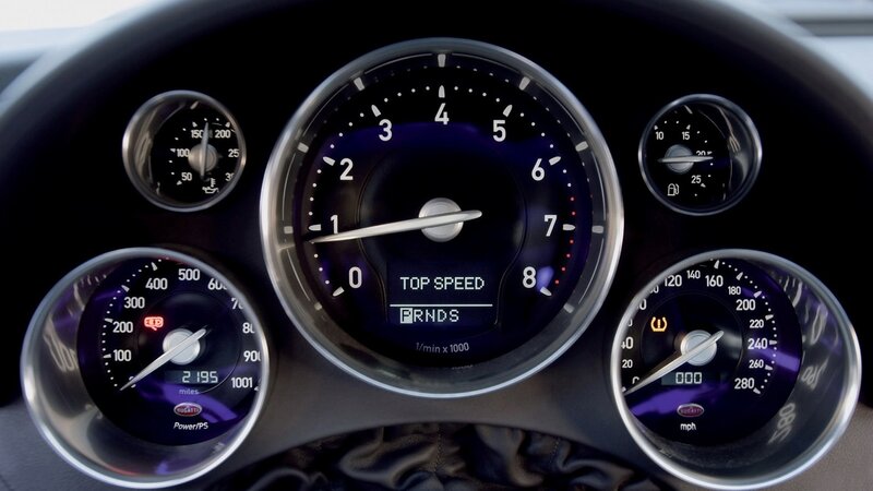 Bugatti Dashboard — Black, Technical