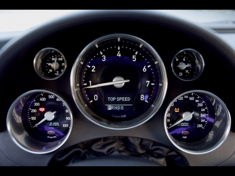 Bugatti Dashboard — Black