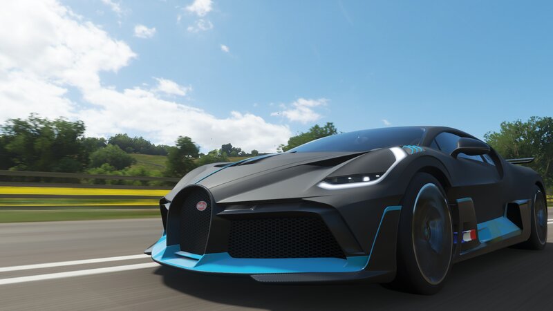 Bugatti Divo Sports Car — Black, Dynamic