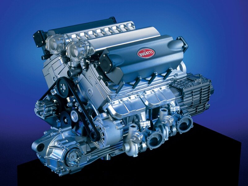 Bugatti engine display