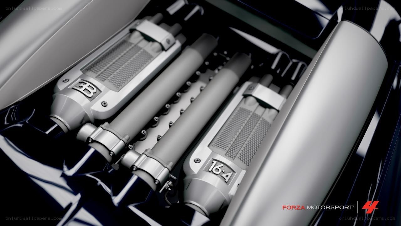 Bugatti engine in Forza Motorsport