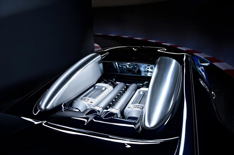 Bugatti engine interior