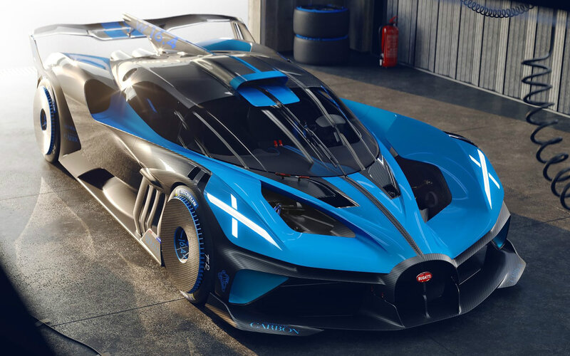 Bugatti Hypercar — Blue, Dramatic