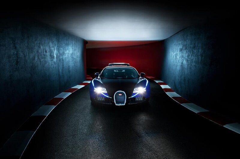 Bugatti in a tunnel