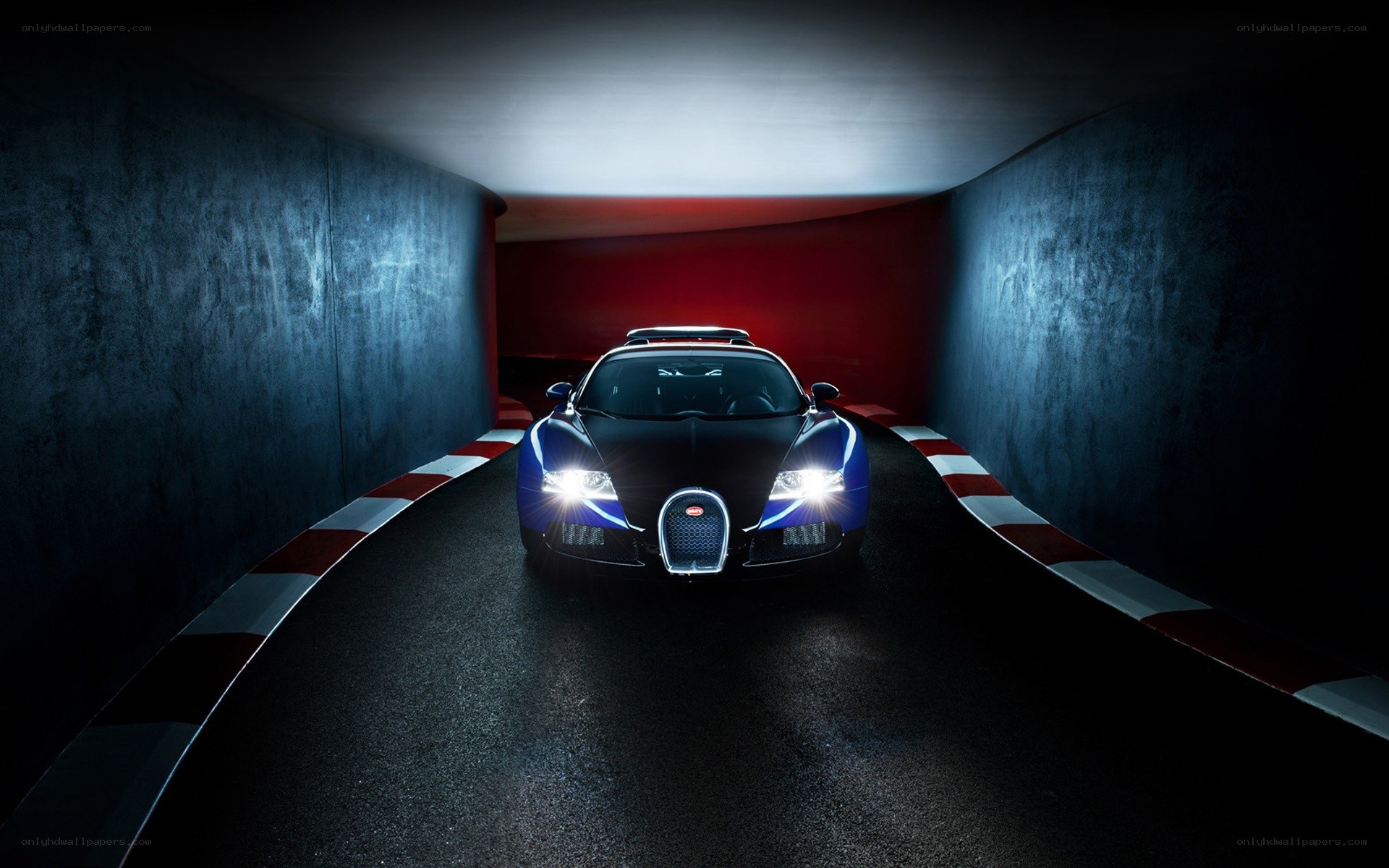 Bugatti in a tunnel
