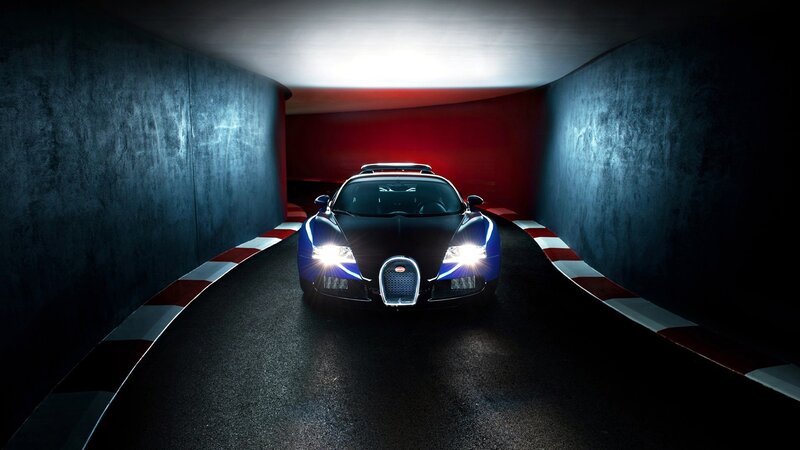 Bugatti in a tunnel