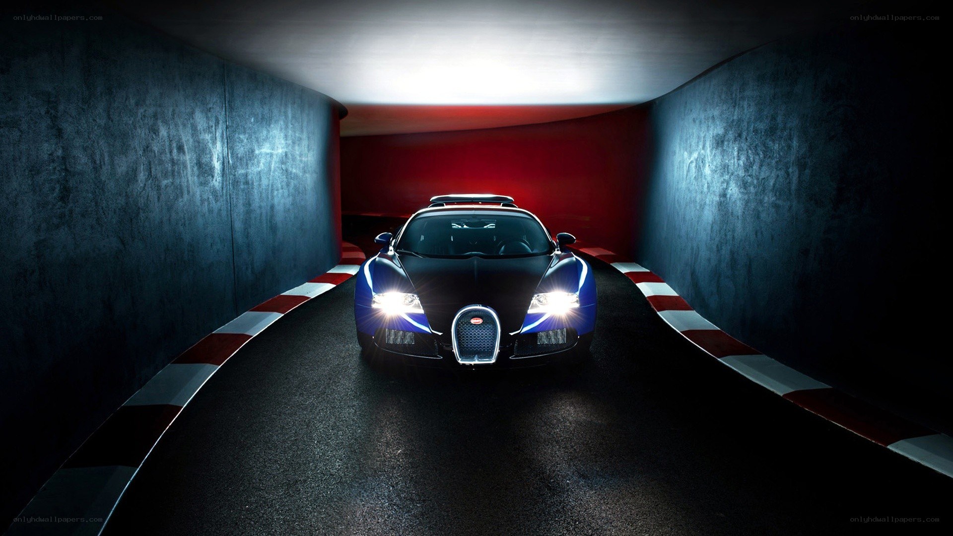 Bugatti in a tunnel