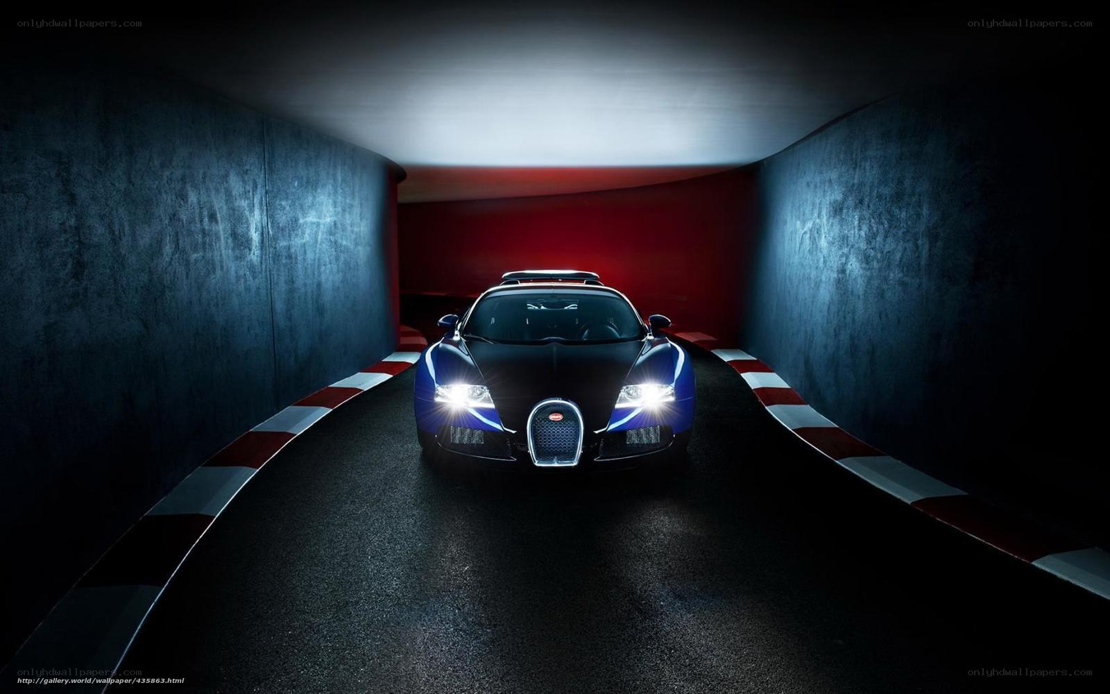 Bugatti in a tunnel