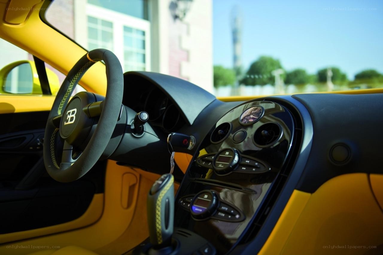 Bugatti interior dashboard