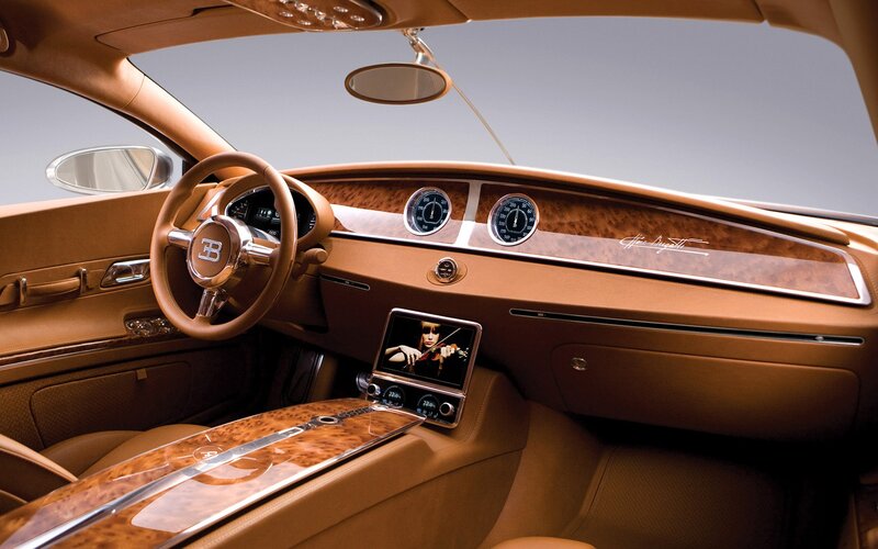 Bugatti interior dashboard