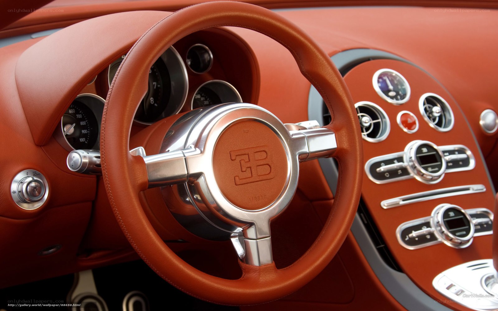 Bugatti interior dashboard
