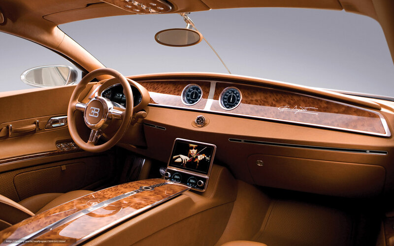 Bugatti interior dashboard