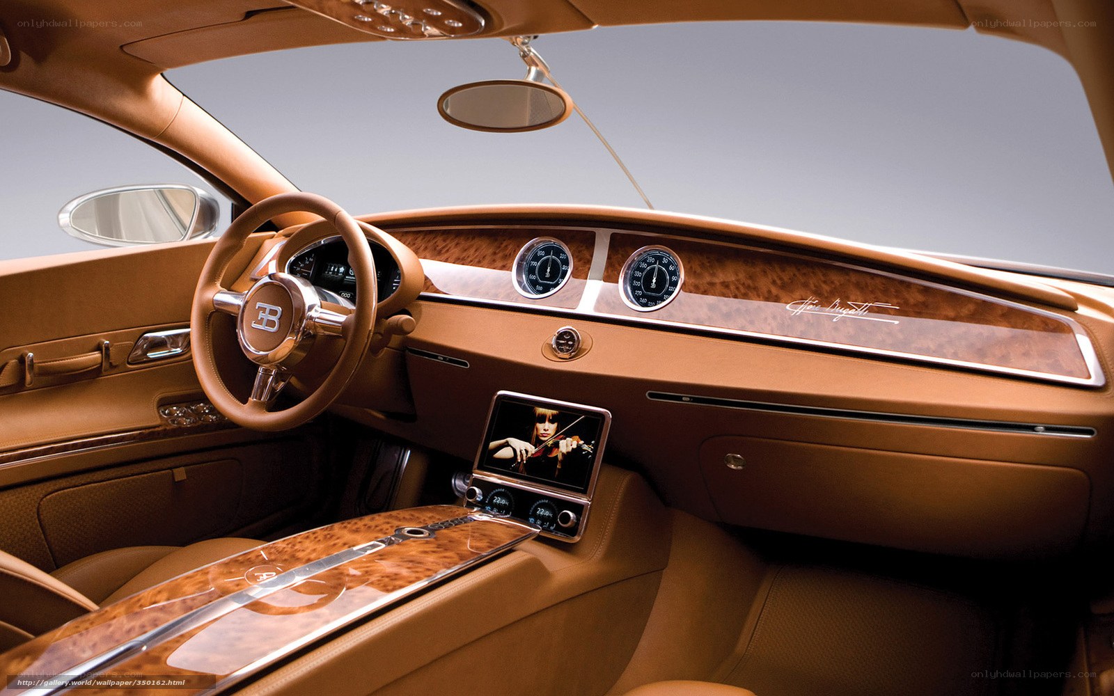 Bugatti interior dashboard