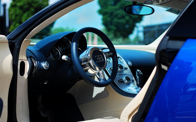 Bugatti interior dashboard