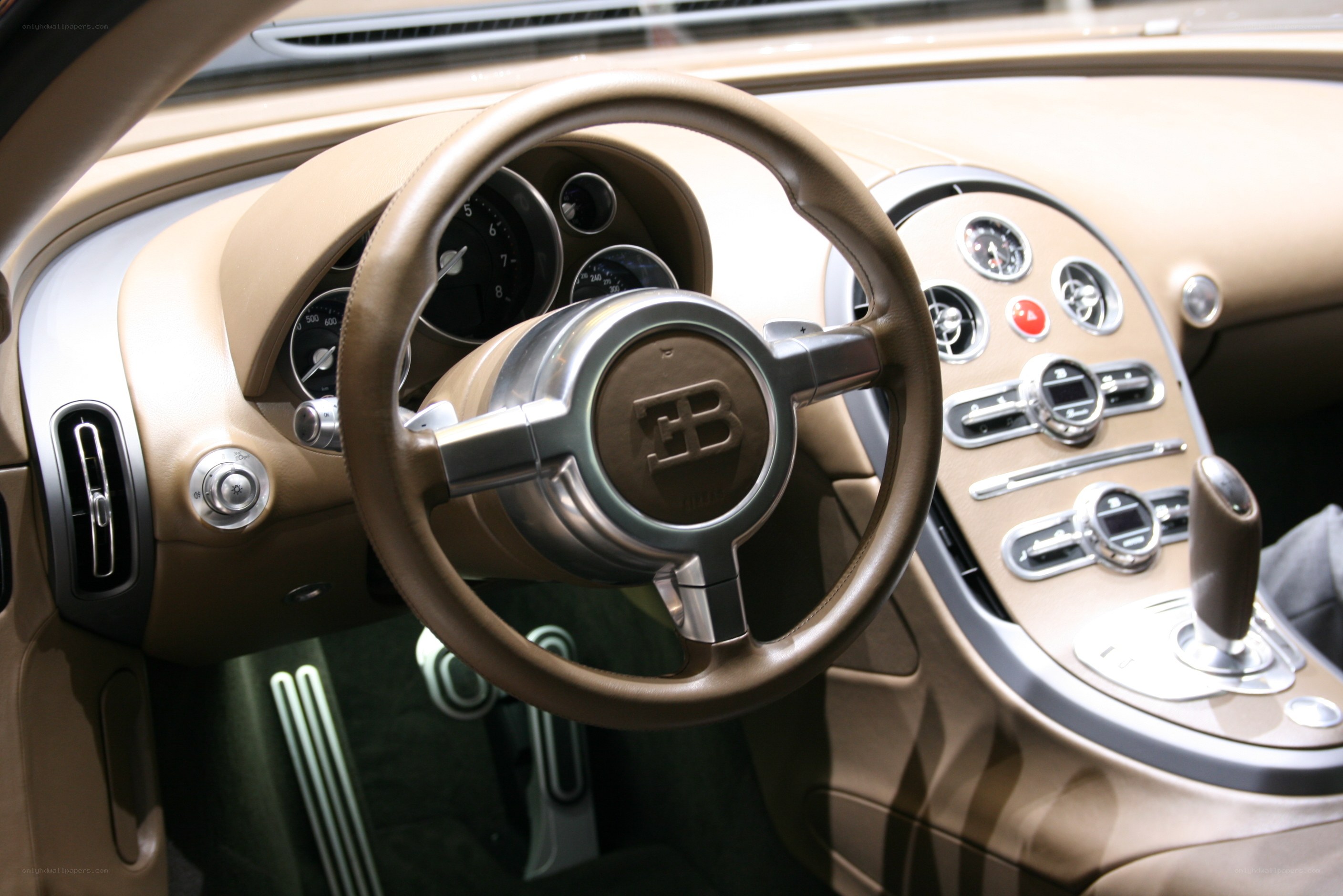 Bugatti interior dashboard