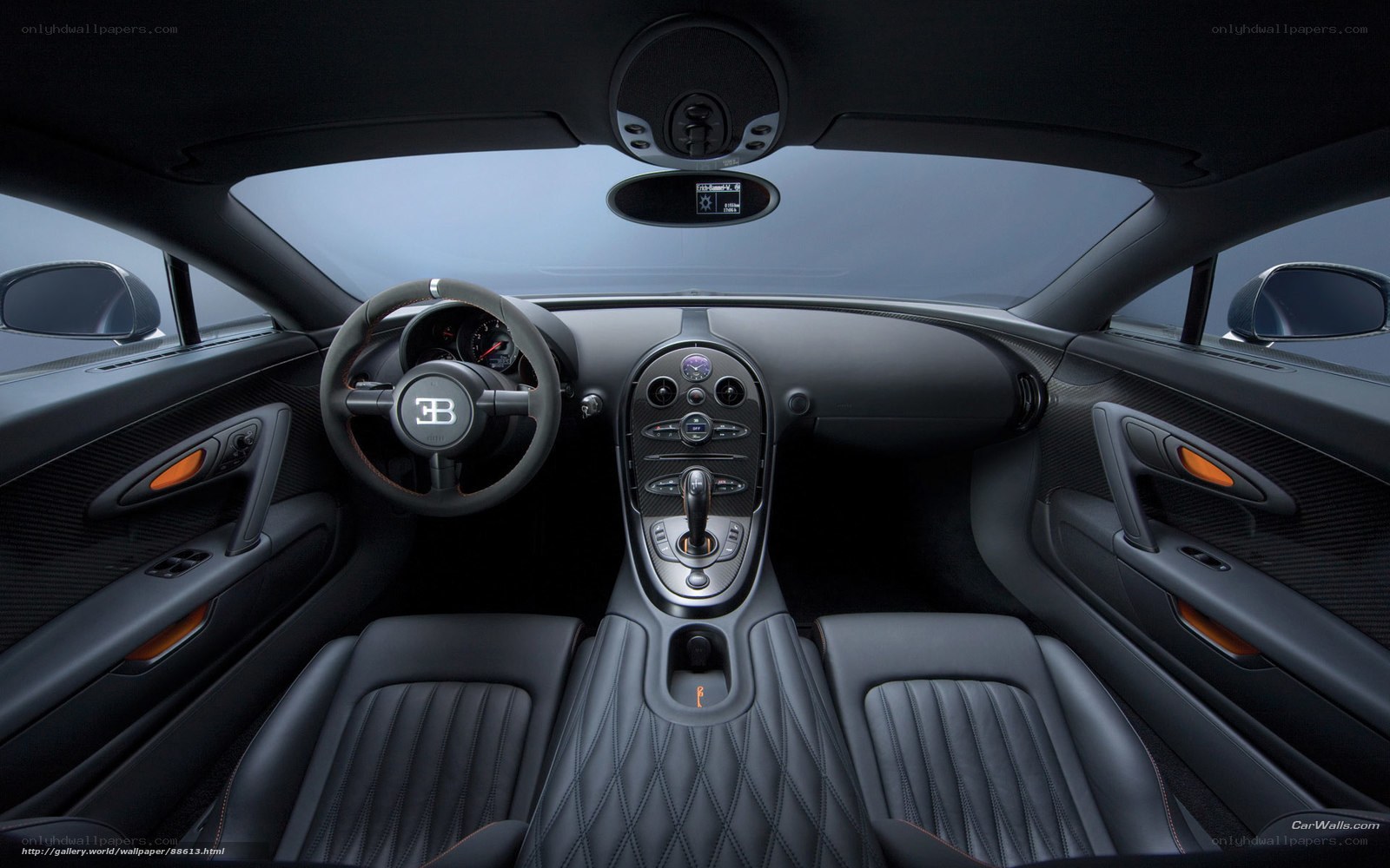 Bugatti interior dashboard