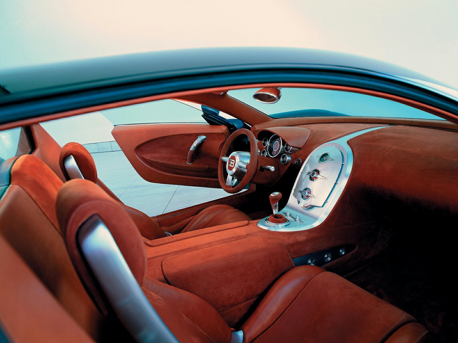 Bugatti interior view