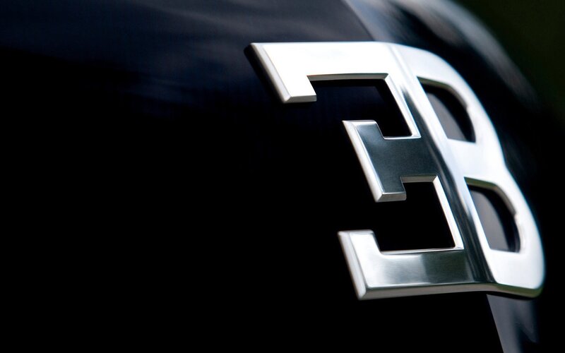 Bugatti logo close-up
