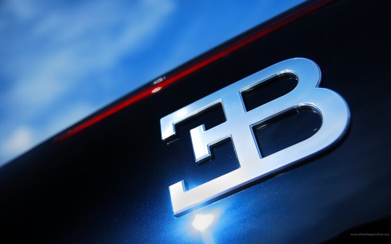 Bugatti logo close-up