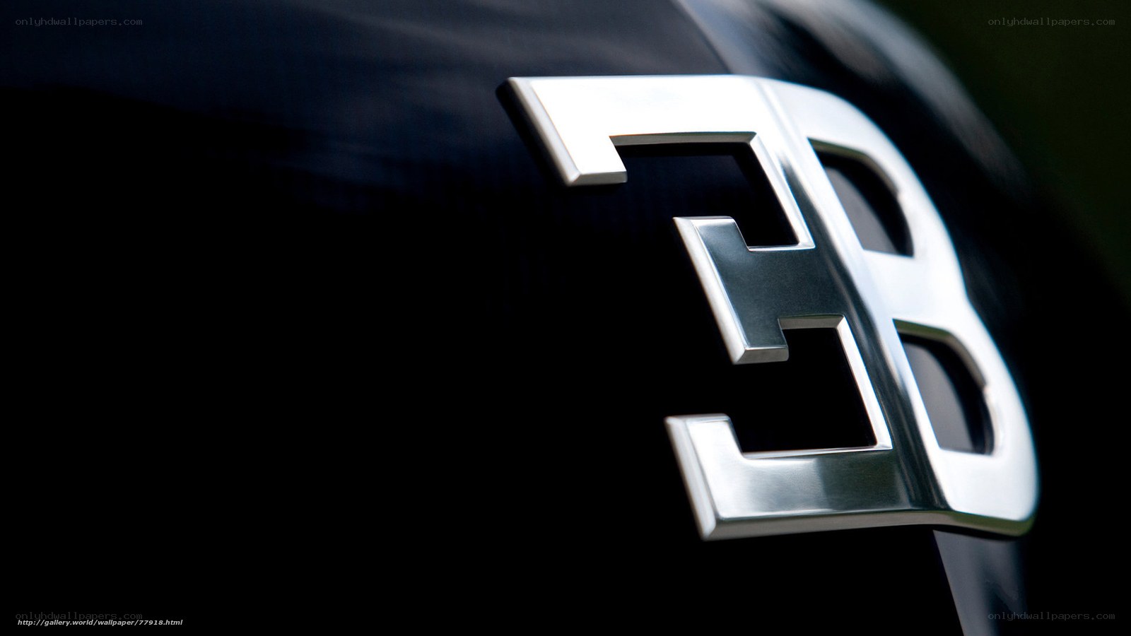 Bugatti logo close-up