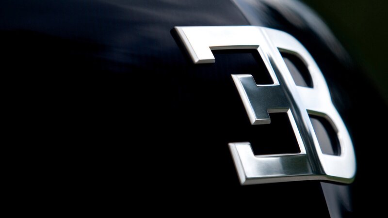 Bugatti logo on car