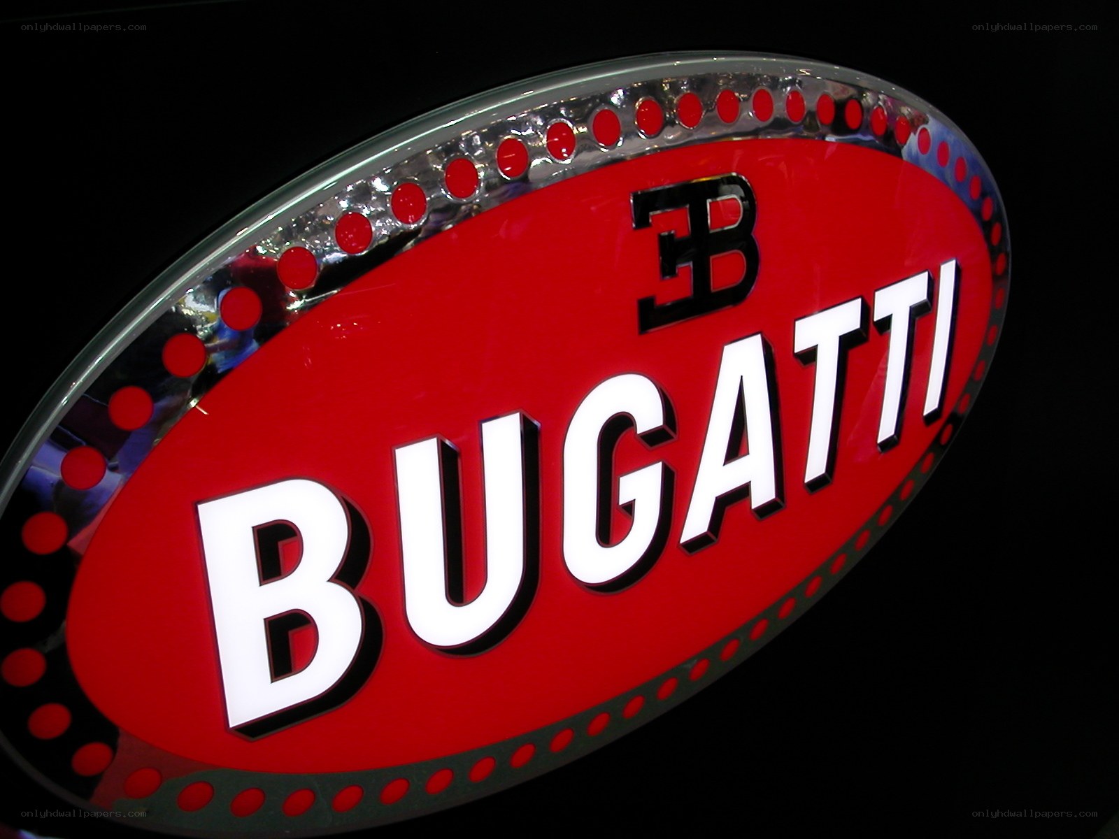 Bugatti logo sign