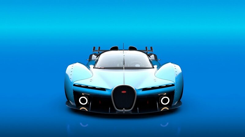 Bugatti Race Car — Blue