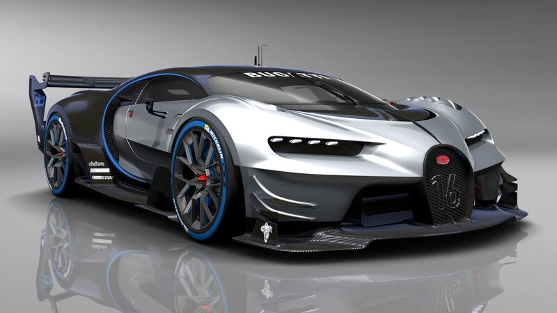 Bugatti Race Car — Silver
